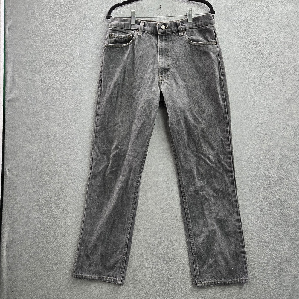 VINTAGE Levi's 509-0259 Men Jeans 34X30 Gray Denim Straight 90s USA READ